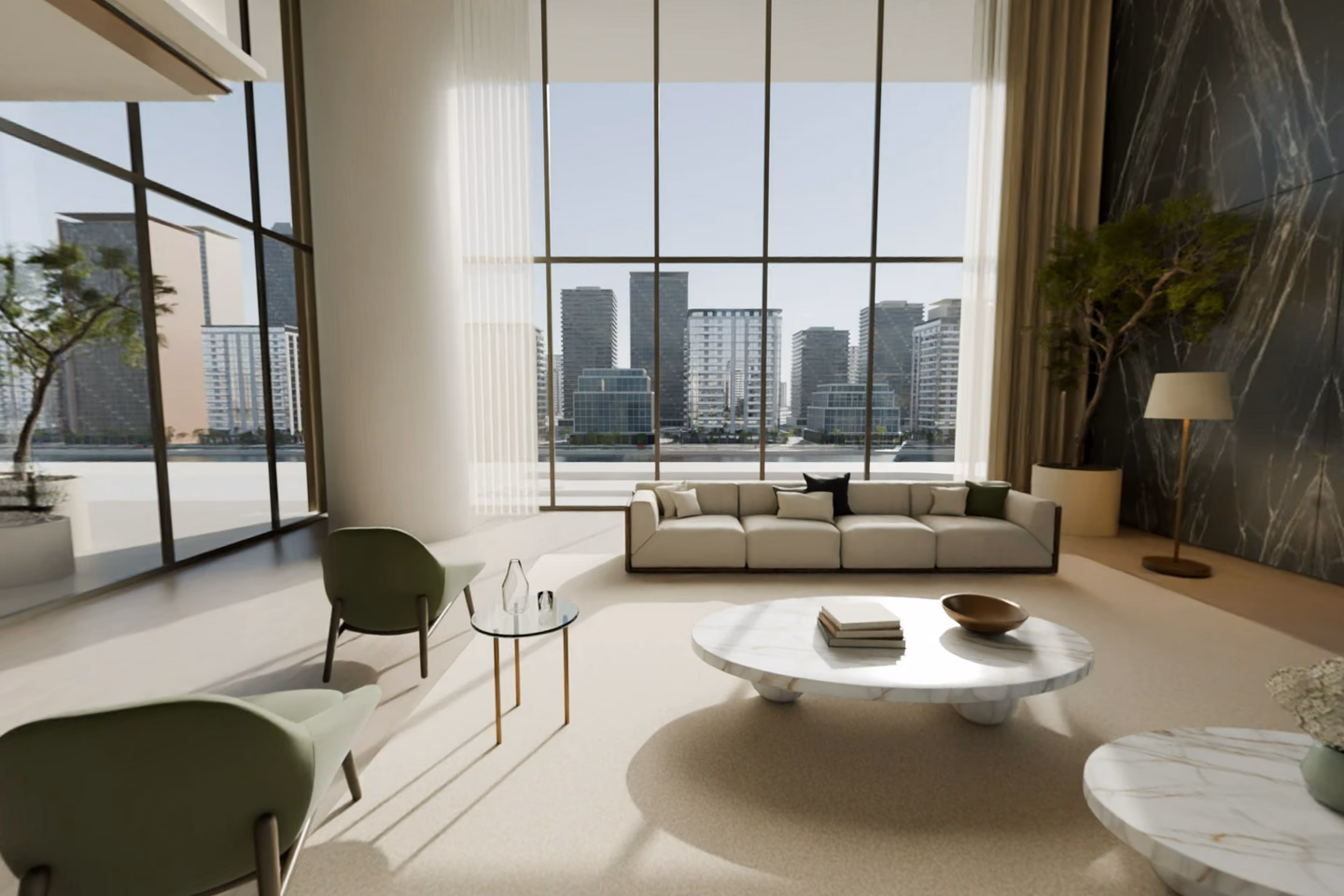 Furnished living room in Aurelis, a FORM concept development